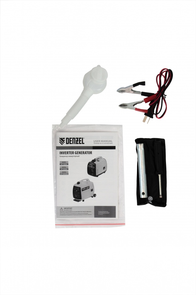 Генератор инверторный GT-2200iS, 2.2 кВт, 230 В, бак 4 л, закрытый корпус, ручной старт Denzel (94702)