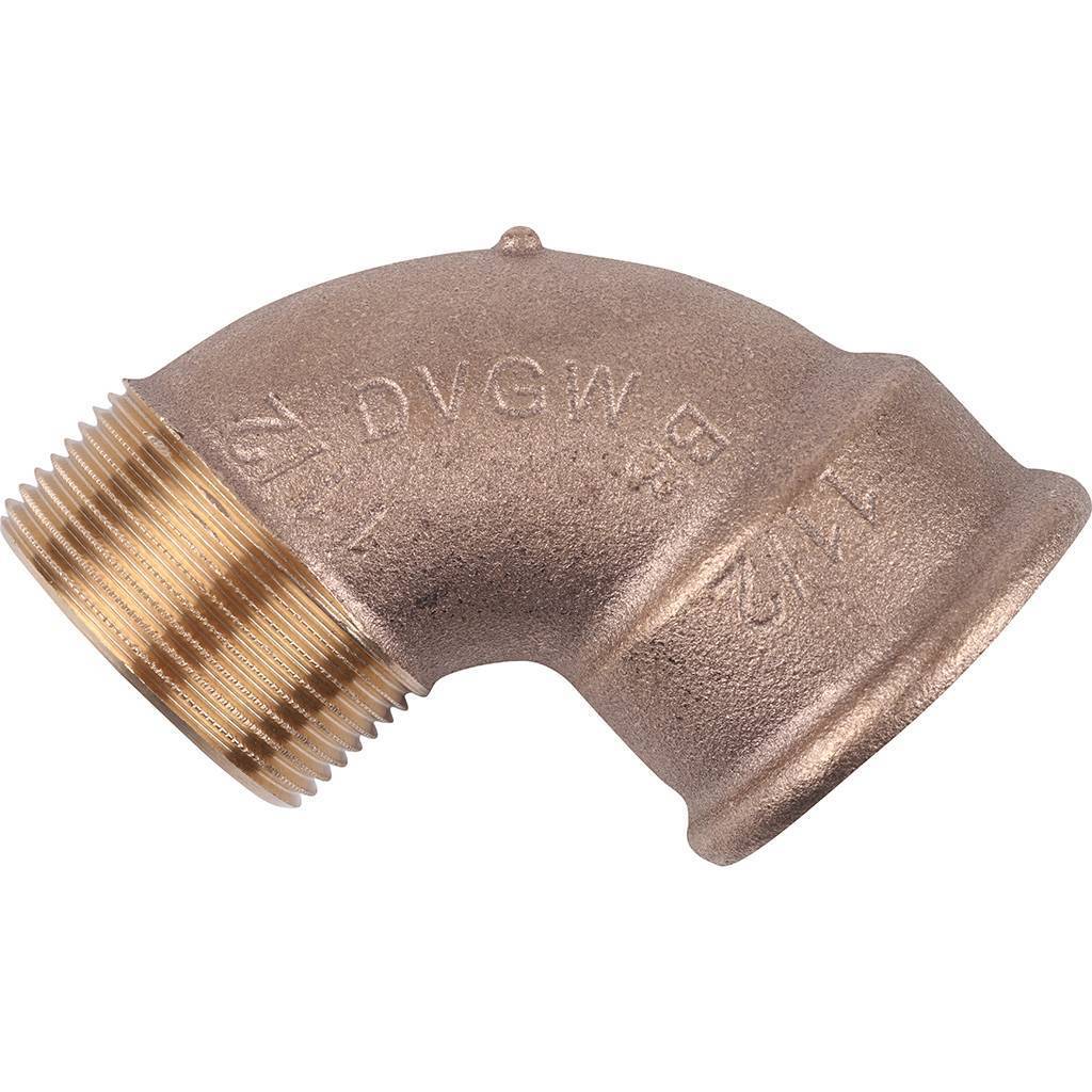 Угол резьбовой 90° ВН 1"1/2 бронза VIEGA (264123)