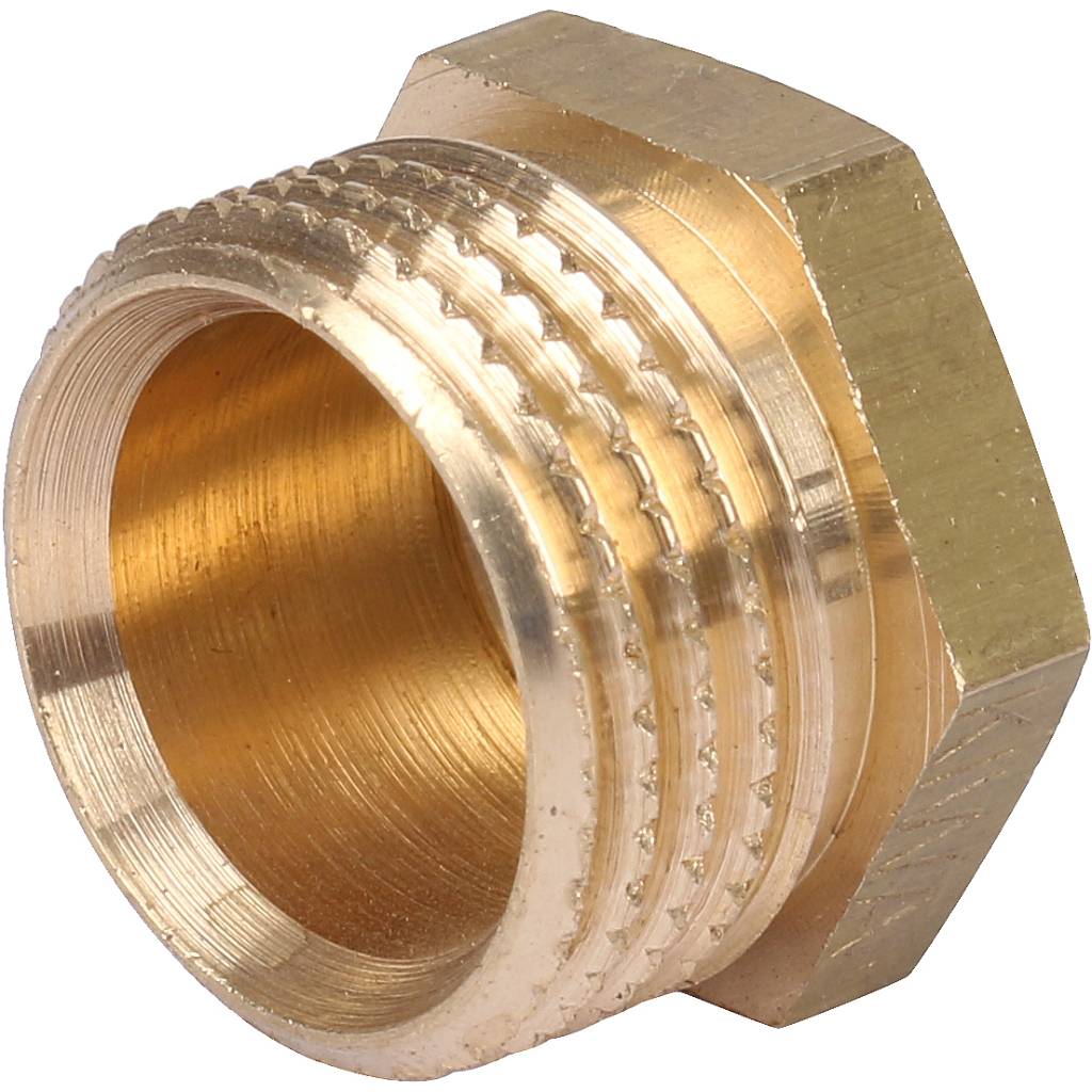 Заглушка резьбовая НР 1/2" латунь TIEMME