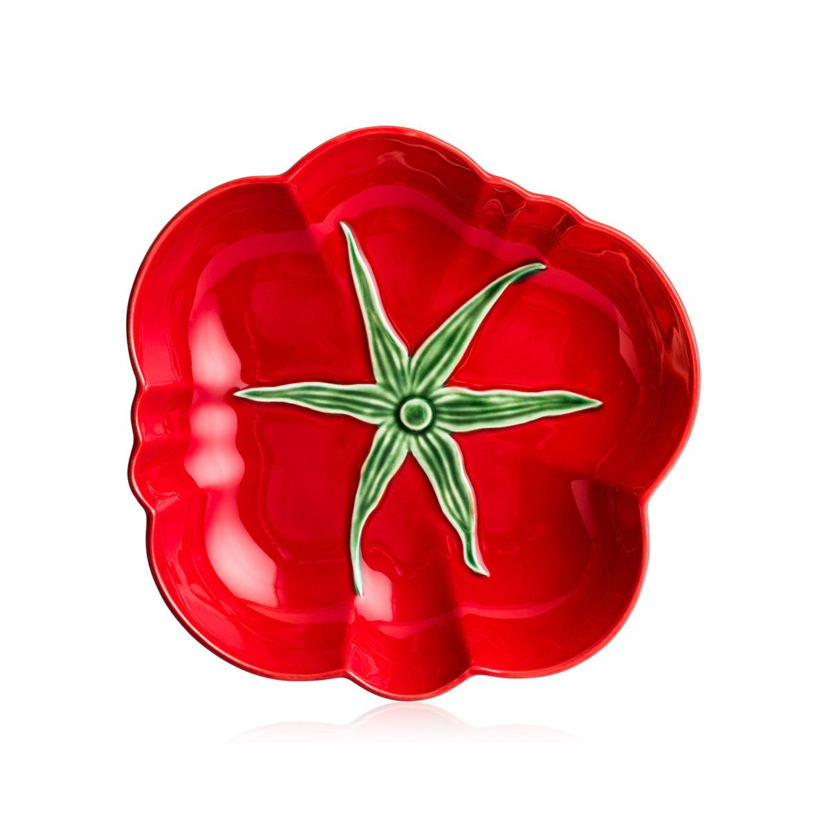Тарелка обеденная "томат" 25 см, керамика (1/2) "bordallo pinheiro" bor65022233