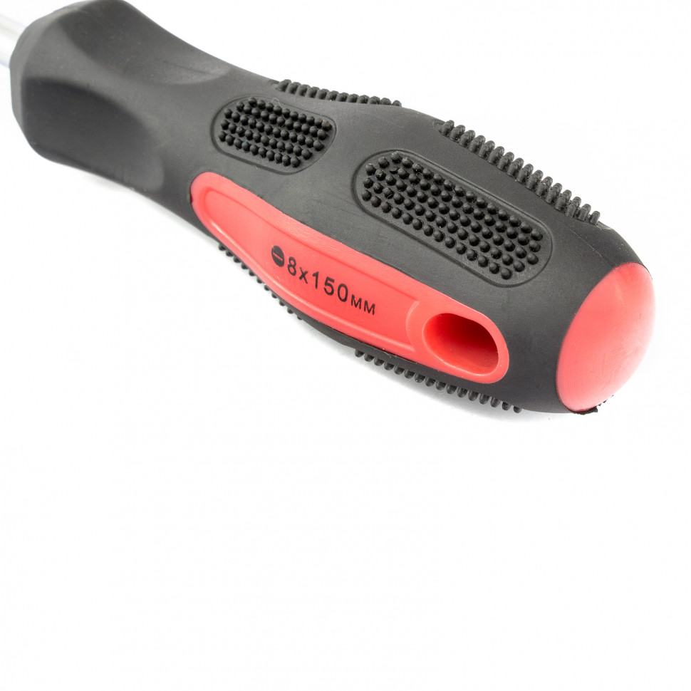 Отвертка Anti-Slip, SL8 х 150 мм, CrV, двухкомпонентная рукоятка Matrix (12226)