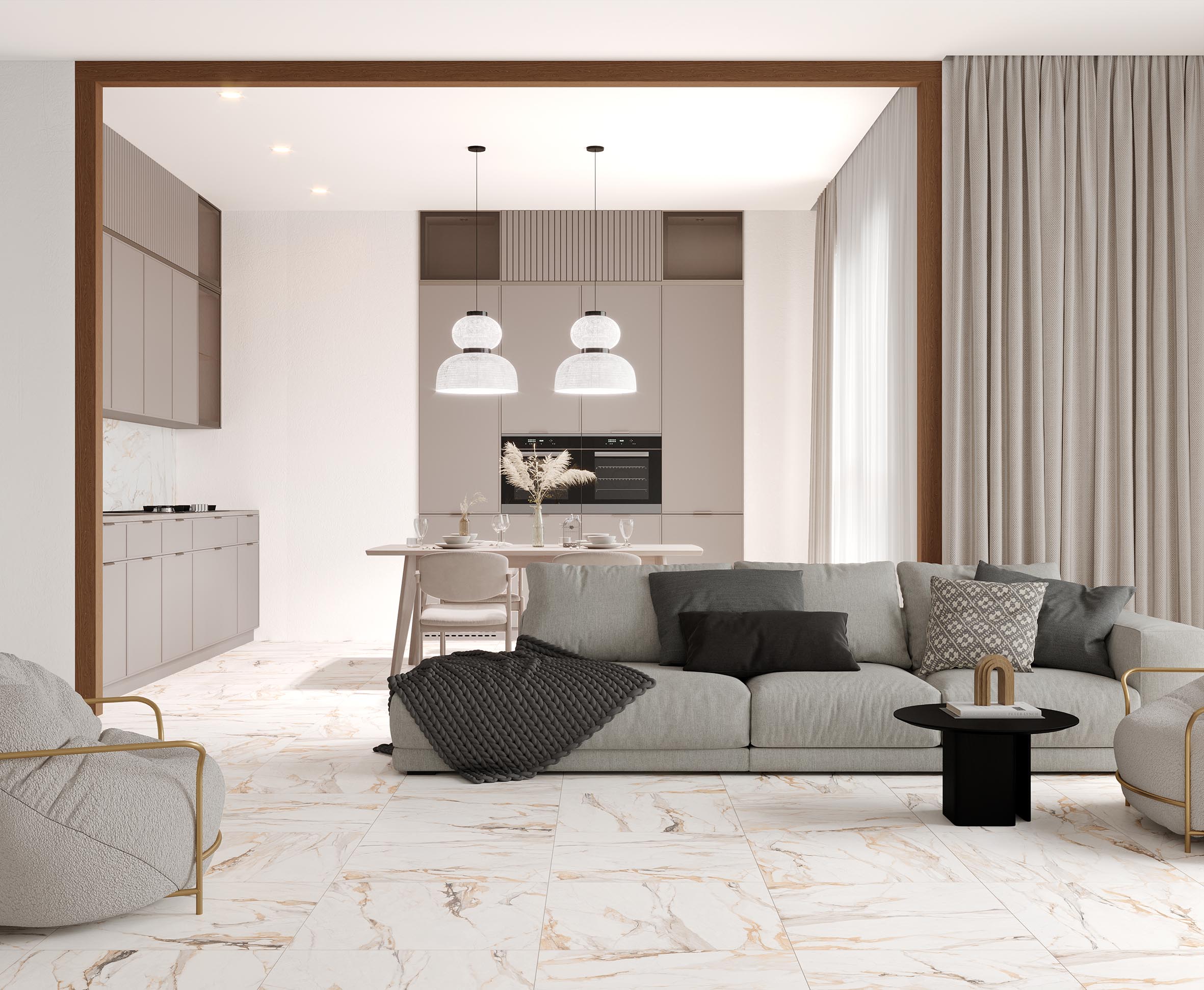 Statuario porshe керамогранит полированный 60x60