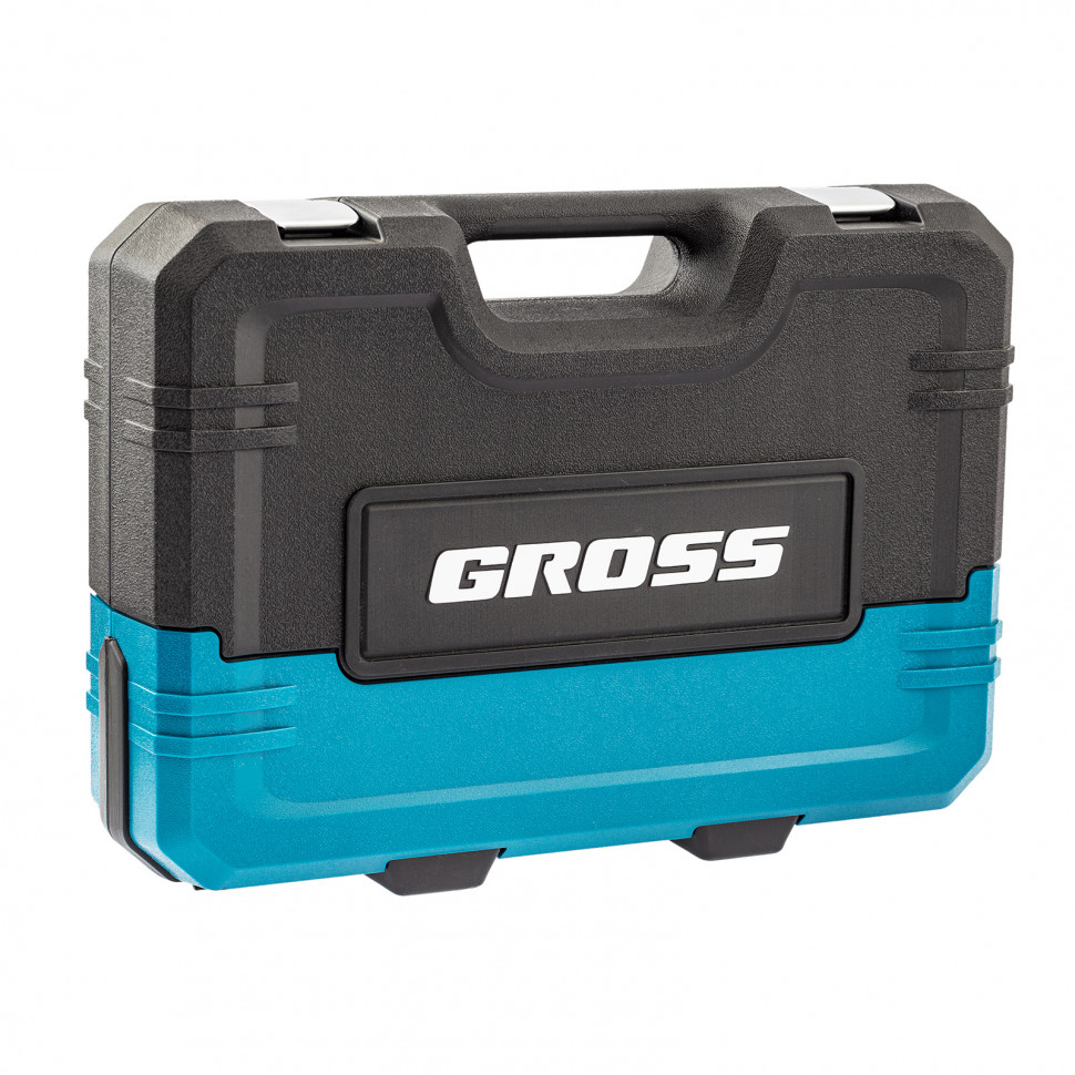 Набор инструментов 76 предметов, 120 зубьев, CrV1/4, 1/2" Gross (14156)