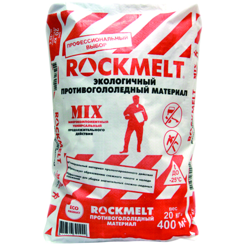 Антигололед "rockmelt mix" 20 кг (1/50) быстрого действия