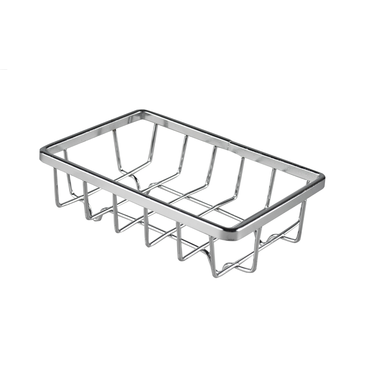 Мыльница на ножках 12*7,7*3,2 см хром. (1/24/72) "рыжий кот" cozy-sd-1