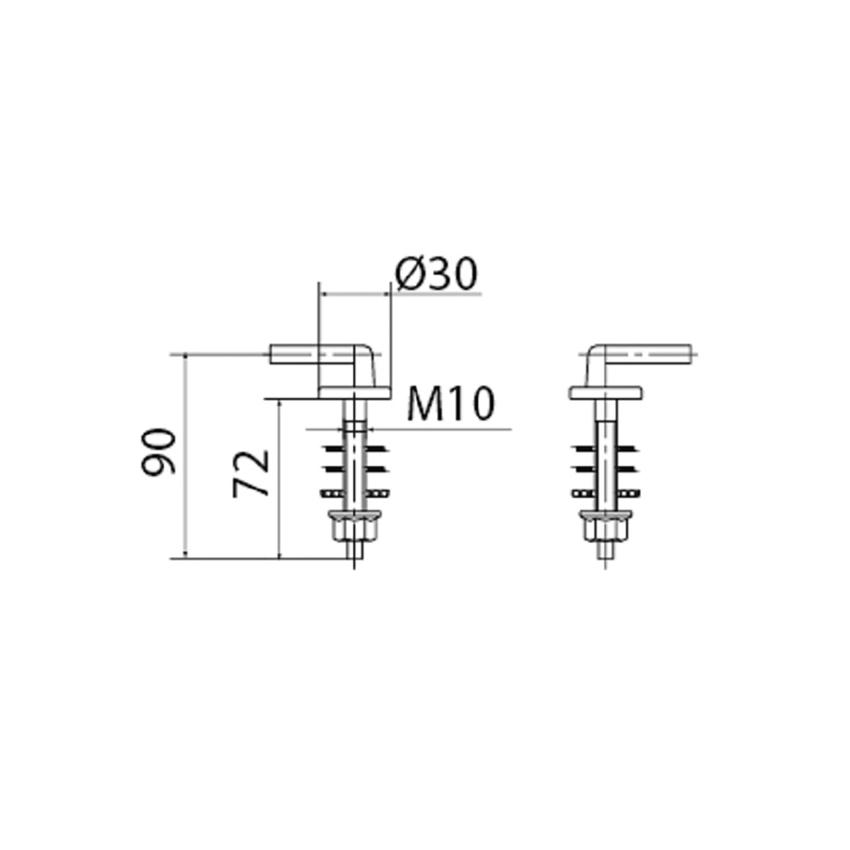 Крепление к сиденью унитаза "виктория" (1/60) "вирпласт"