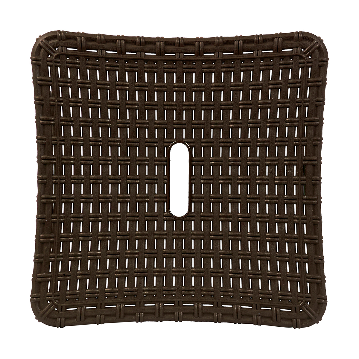 Табурет пласт. "rattan" квадратное сиденье, h=44,8 см (горький шоколад) (1/5) "ingreen"  ing6181гшк