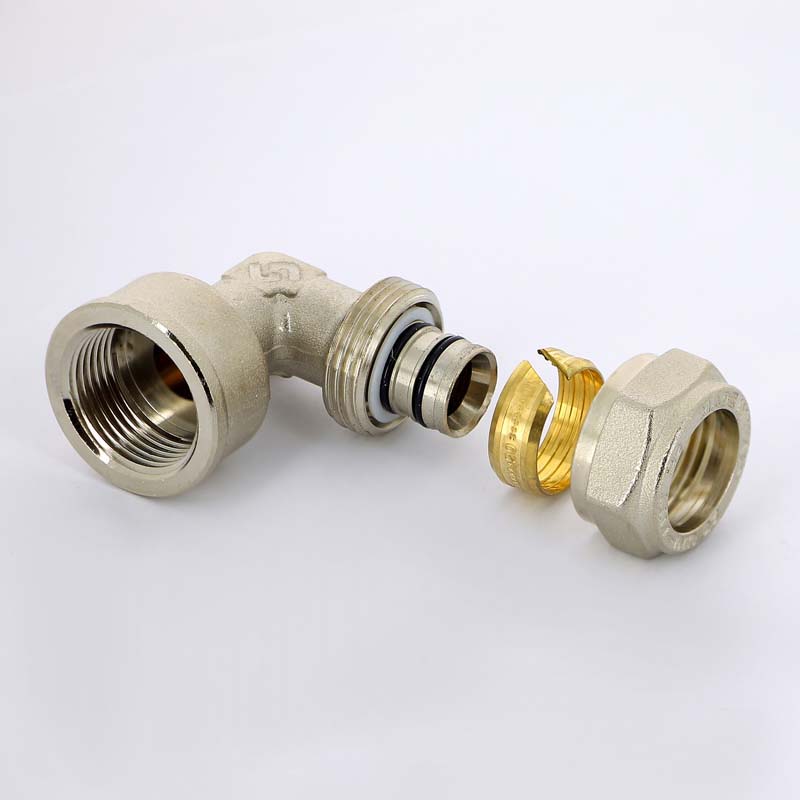 Угол обжимной ВР 20 х 3/4" 90° UNI-FITT для м/п труб