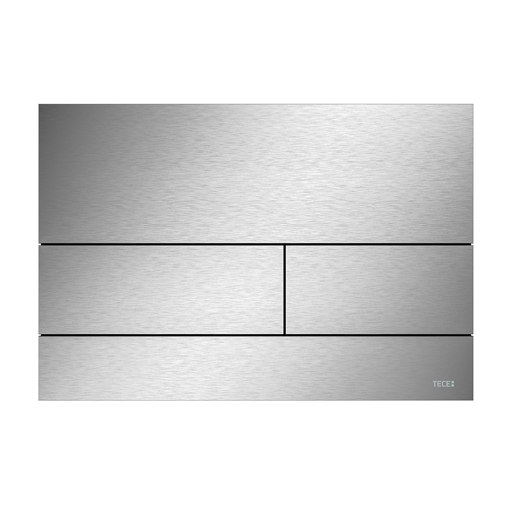 Металлическая панель смыва TECEsquare II нержавеющая сталь сатин, для инсталляции, 150 x 220 x 3 мм