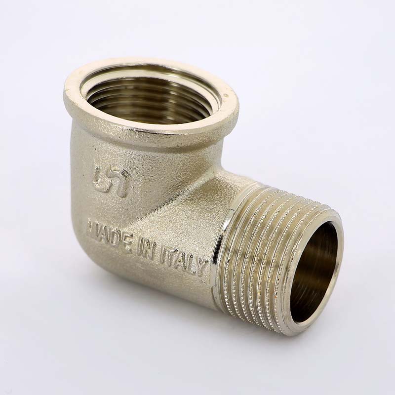 Колено резьбовое ВН 1/2" x 1/2" никель UNI-FITT