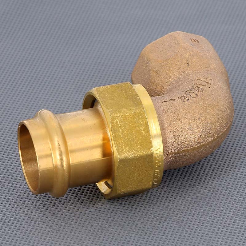 Угол пресс-В 28х1' с разъемным соединением и плоской прокладкой Sanpress VIEGA