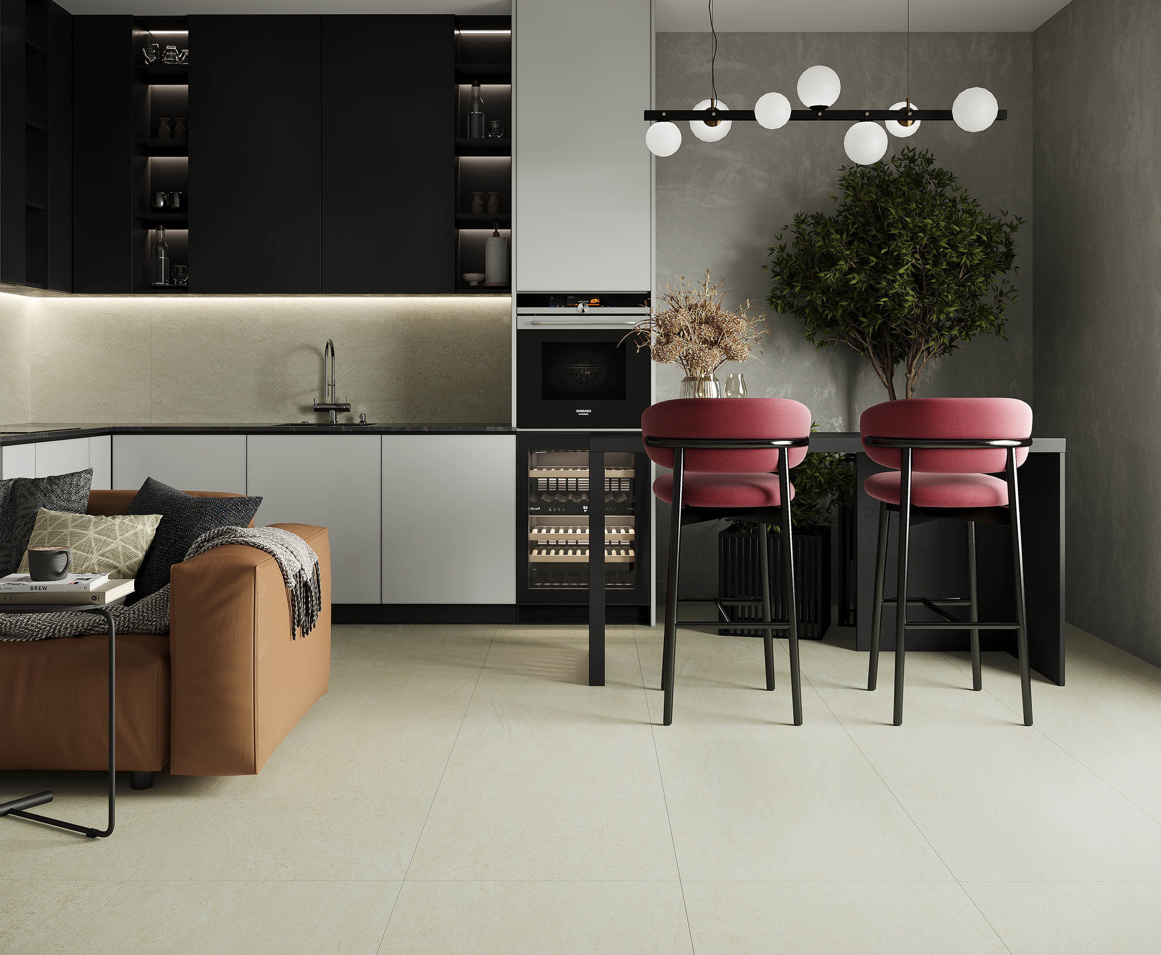 Noa керамогранит бежевый 59,70x119,70