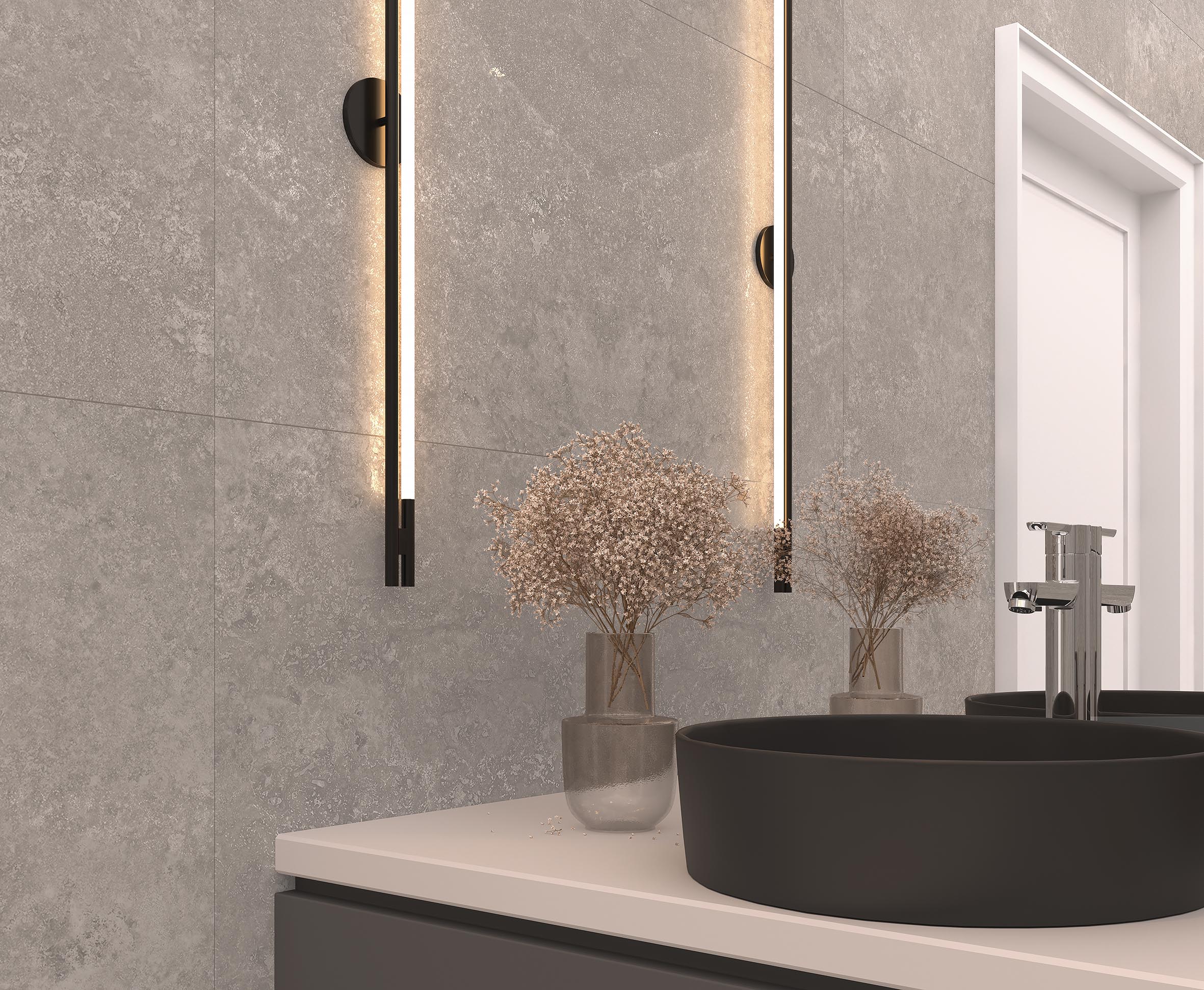 Capri gris керамогранит серый сатинированный карвинг 60x120