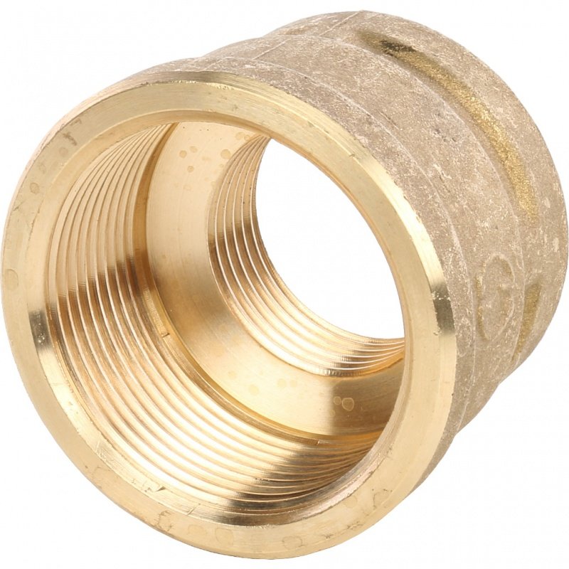 Муфта резьбовая переходная 1"1/4 x 1" ВР латунь STOUT