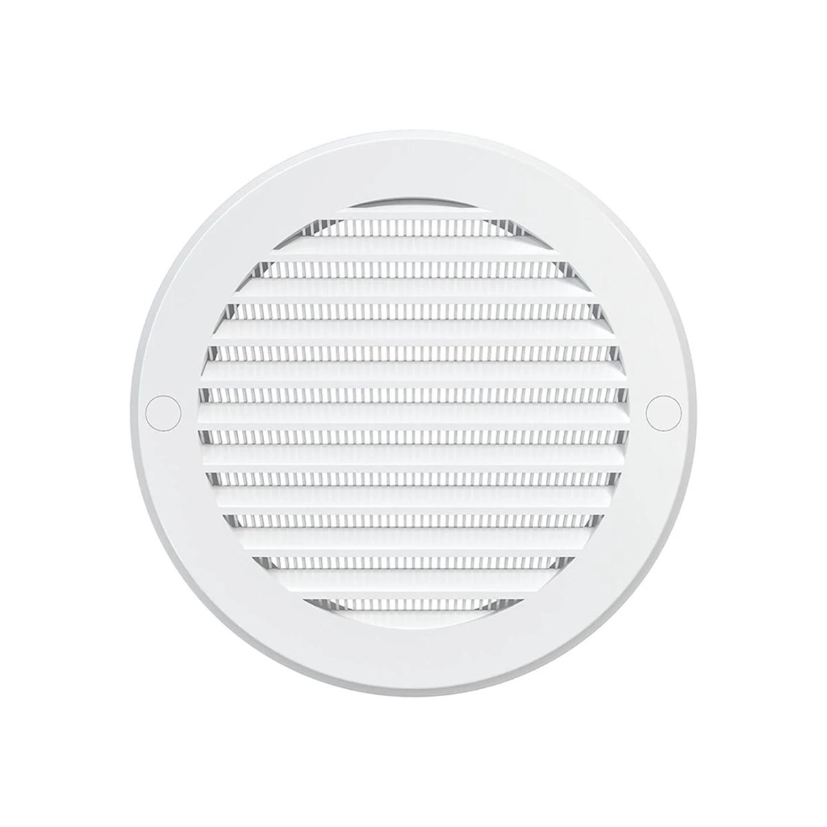 Решетка вентиляц. круглая с пластик. сеткой d 161 мм с фланцем d 125 abc-пластик (1/40) "эра" 12ркс