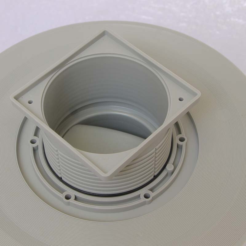 Трап 100 х100 VIEGA с гидрозатвором и вертикальным отводом 50 мм трап регулируется по высоте