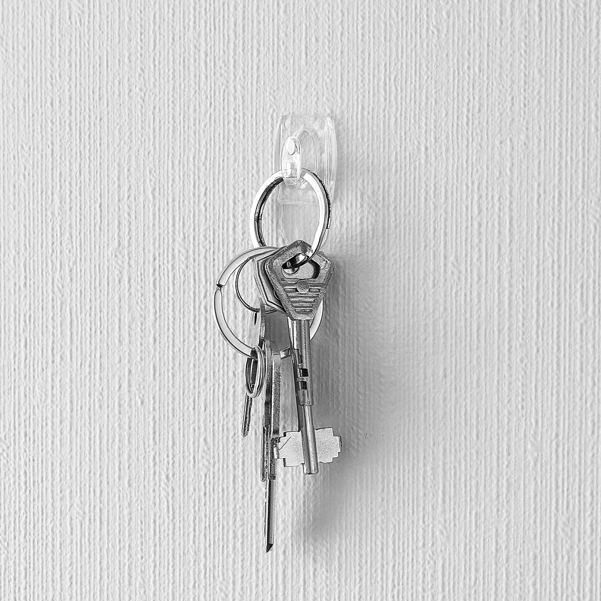 Крючки самокл. для ключей 2,8 х 2 см (набор 6 шт.+ полоски 8 шт.) (1/20) "aviora" 302-203