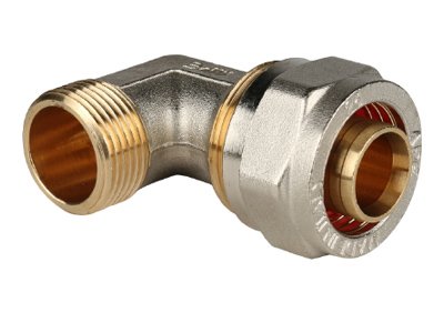 Угол переходной с наружной резьбой 1"х26 STOUT для металлопластиковых труб