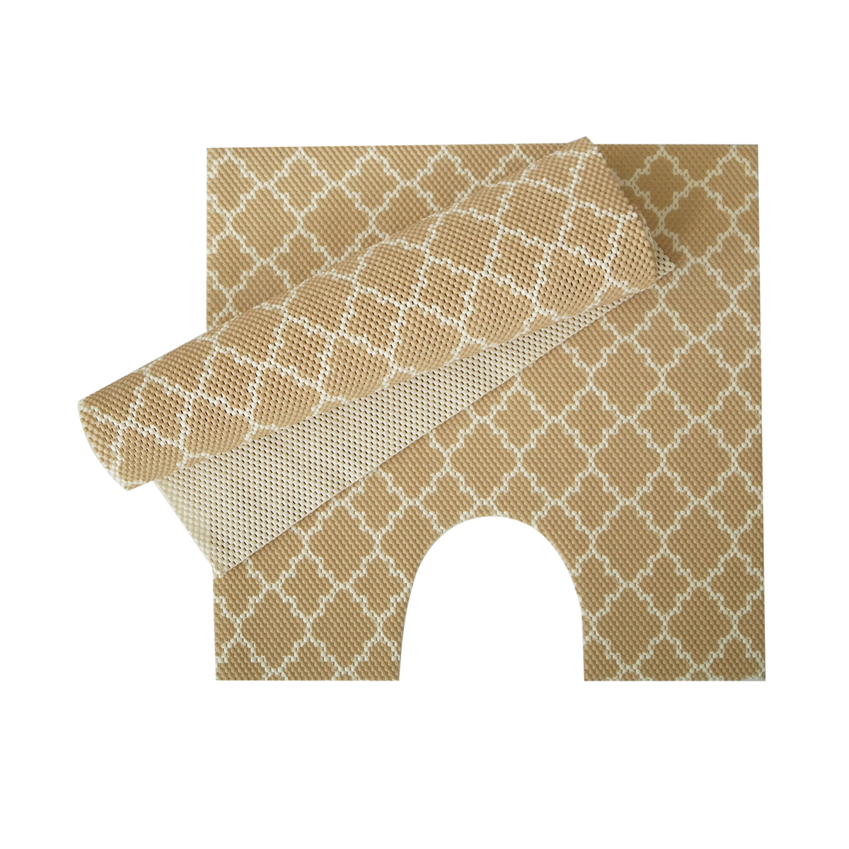 Набор ковриков для ванной v25bg 50*52 + 50*85 см, вспененный пвх (1/20)