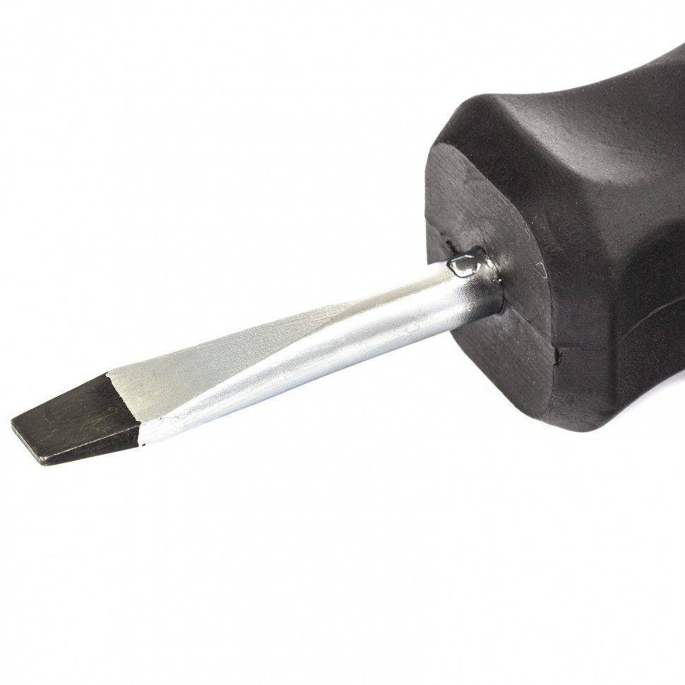 Отвертка Anti-Slip, SL5 х 38 мм, CrV, двухкомпонентная рукоятка Matrix (12202)