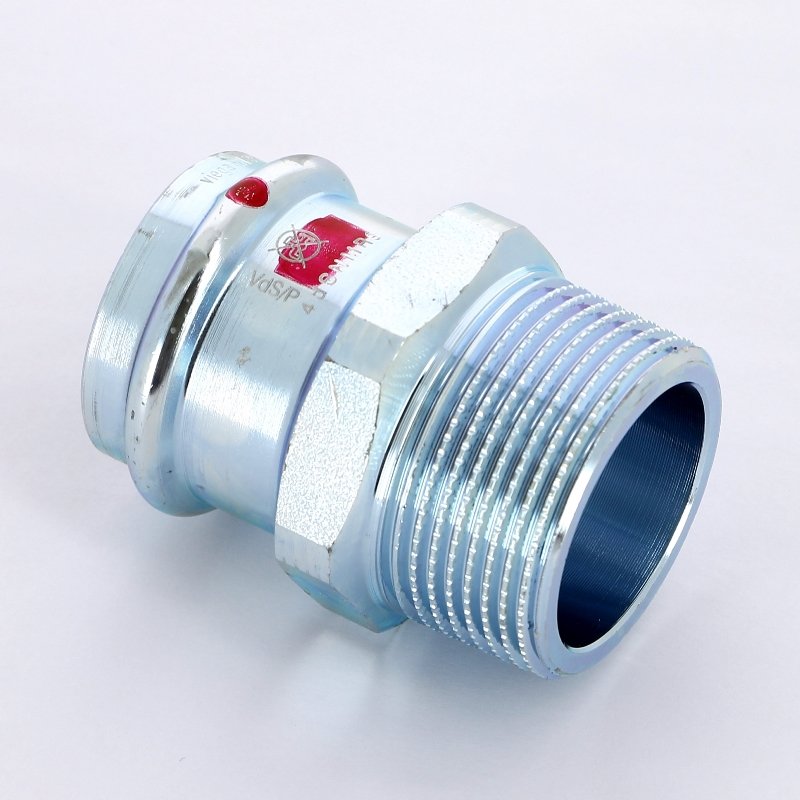 Муфта пресс-Н 35x1"1/2 оцинкованная сталь Prestabo VIEGA