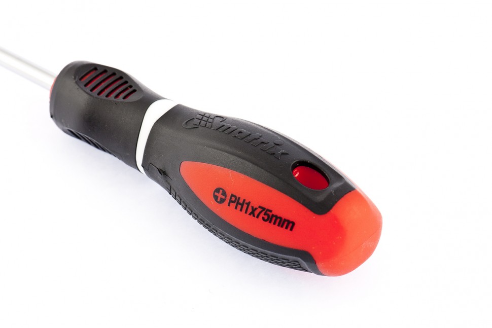 Отвертка "Era", PH0 х 100 мм, CrV, трехкомпонентная рукоятка Matrix (12052)