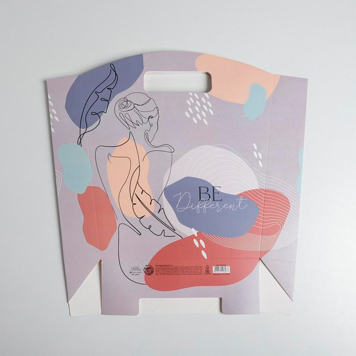 Пакет подарочный "be different" 30*32*11 см (1/5/200) "дарите счастье" 5219726