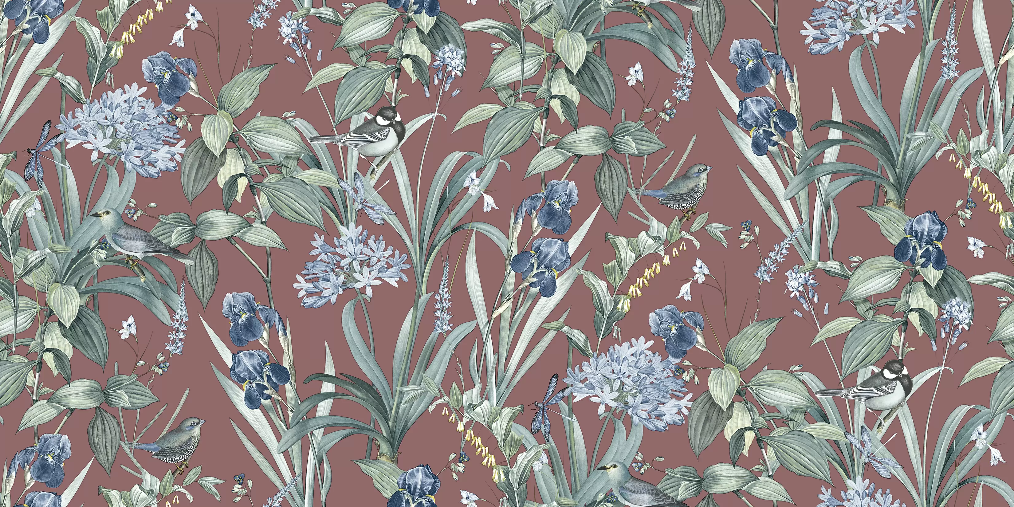 M64790D Обои Ugepa (Botanique) (1*6) 10,05x1,06 винил на флизелине