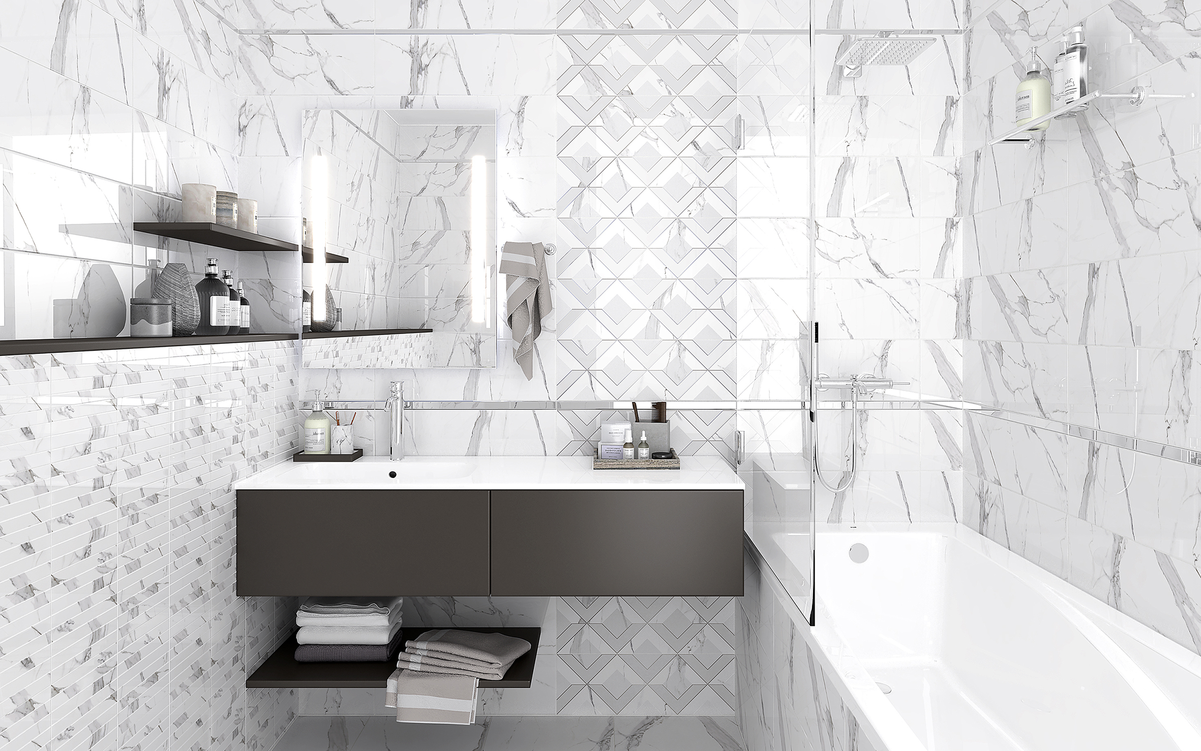 Viva белый 20x60