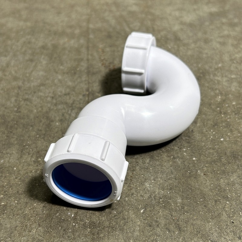 Сифон McALPINE трубный P-образный 1 1/2" х 40 мм, высота 60 мм, выход 40 мм компрес.