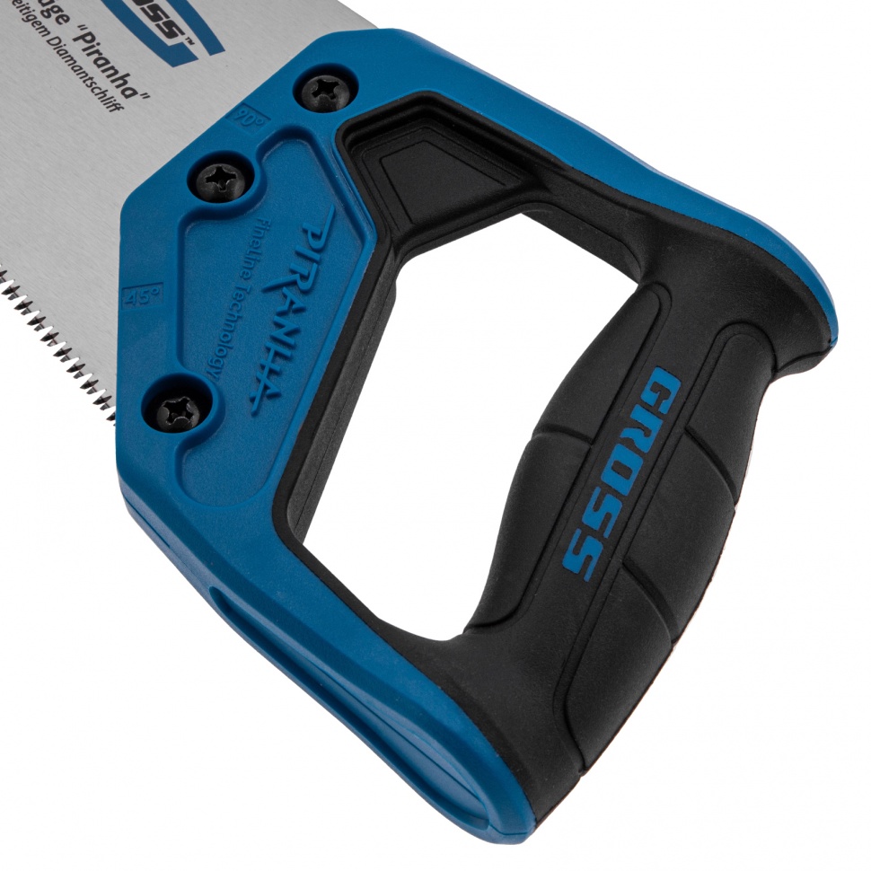 Ножовка по дереву "PIRANHA", 300 мм, 11 TPI, 3D-зуб, двухкомпонентная рукоятка Gross (24123)