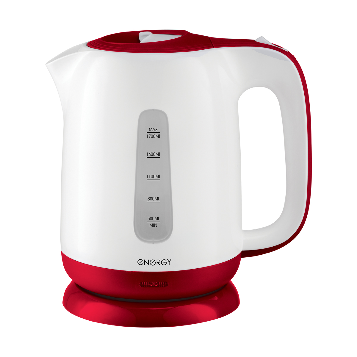 Чайник электр. "energy" e-274 1,7 л (1/12) пластик (бело-красный)