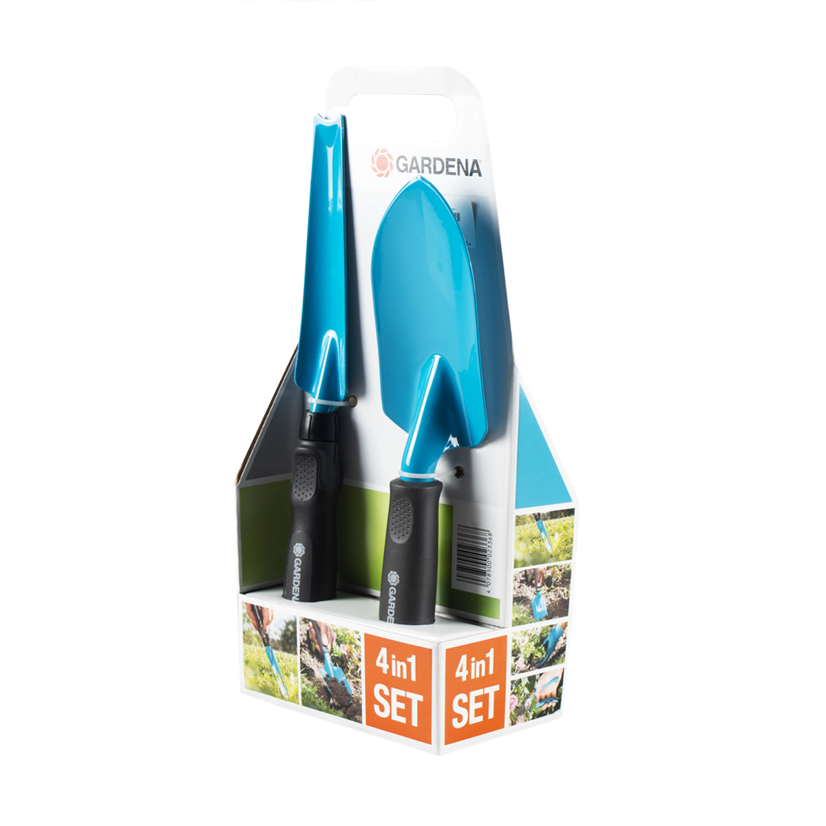 Набор садовый (секатор, лопатка, совок, перчатки садовые) (1/20) "gardena" 08965-30.000.00