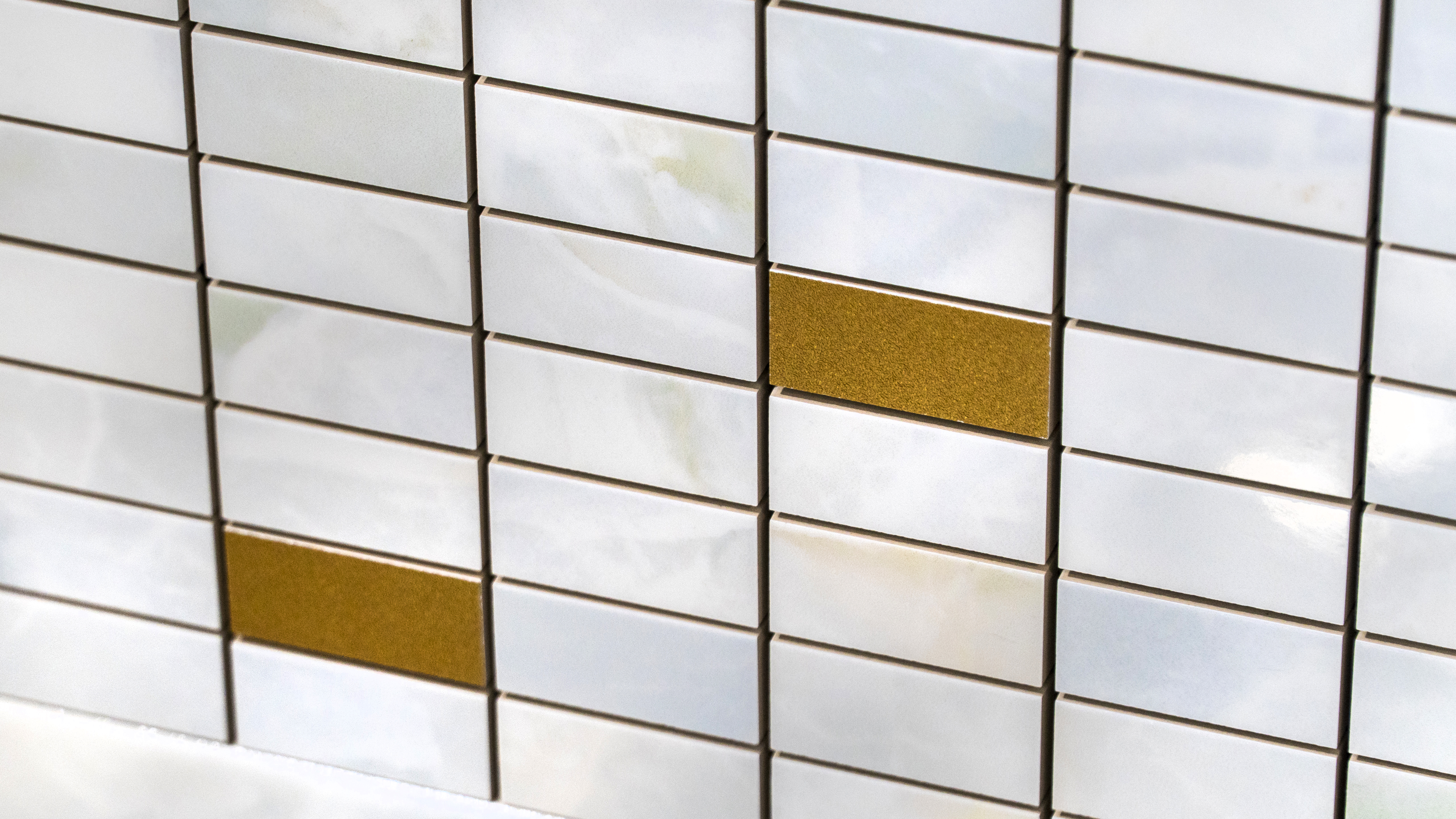 Eden декор мозаичный светло-голубой золото 20x60