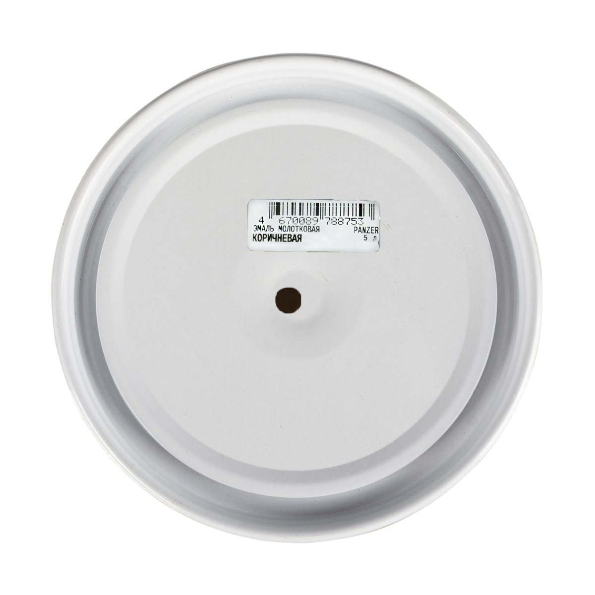 Эмаль универсальная молотковая коричневая 5 л (1/2) "panzer"