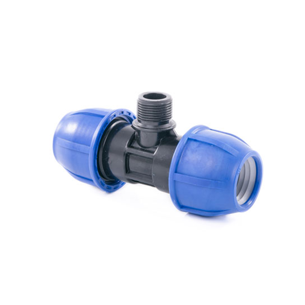 Тройник компрессионный для пнд труб наружн. резьба 32 x 1/2" (8/88) "lammin"