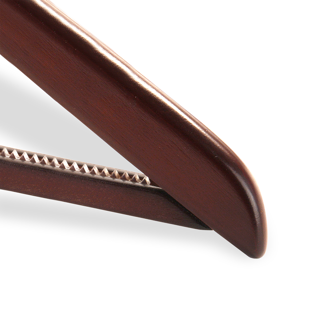 Вешалки для одежды дерев. с нескольз. перекладиной (3 шт.) коричн. (1/32) "valiant" br16613s