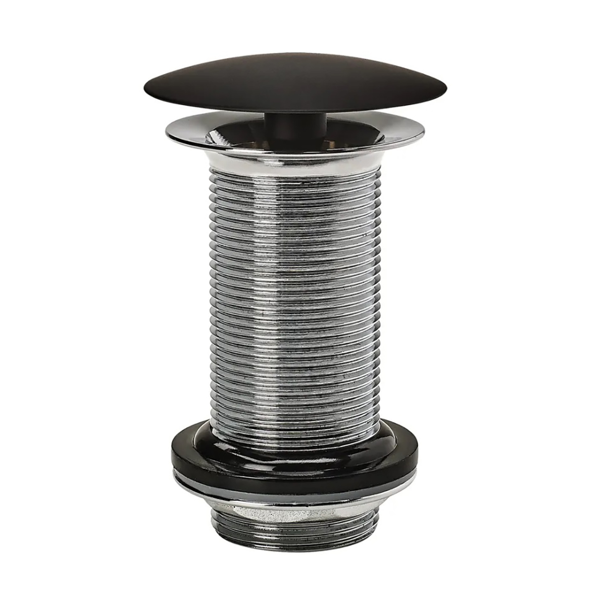 Выпуск "free flow" латунный 1 1/4" крышка d=63 мм без перелива, l100 мм (черный) (1/32) "wirquin"