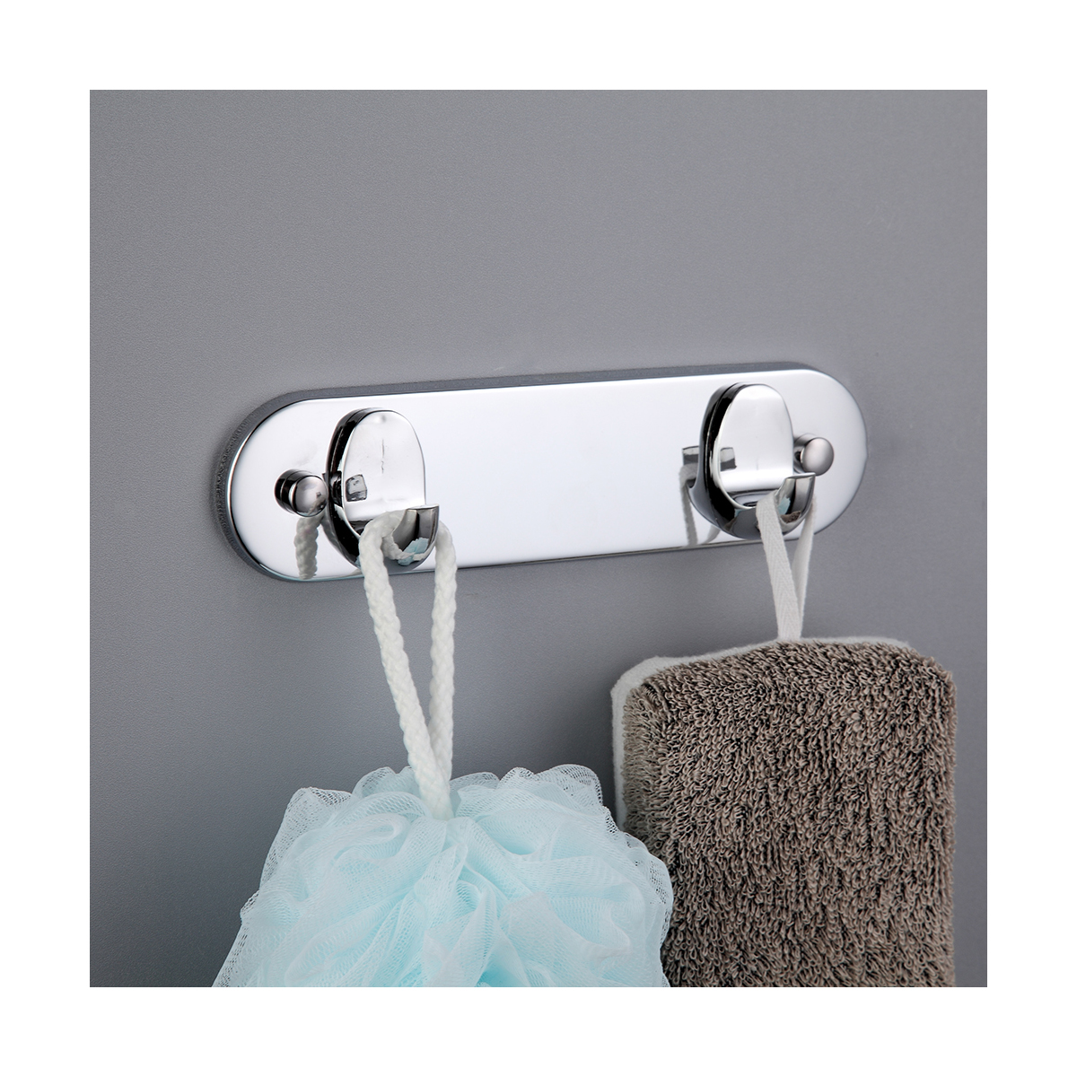 Крючок двойной f1505-2, хром (1/20/80) "frap"