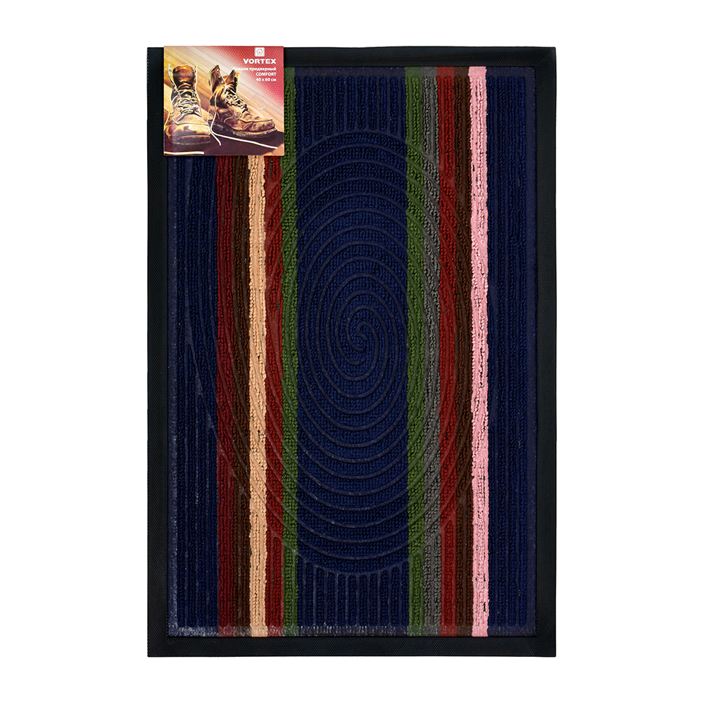 Коврик придверный "comfort" 40*60 см (синий) (1/20) "vortex" 22384