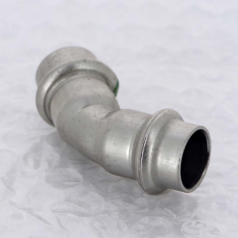 Угол 45° пресс 15 нержавеющая сталь Sanpress Inox VIEGA