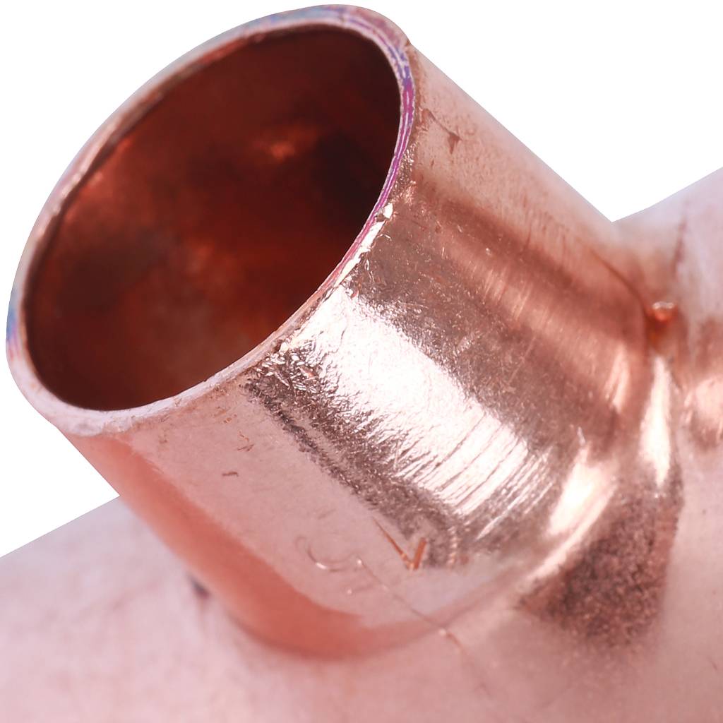 Тройник переходной 28х15х28 мм медный под пайку SANHA 15130281528