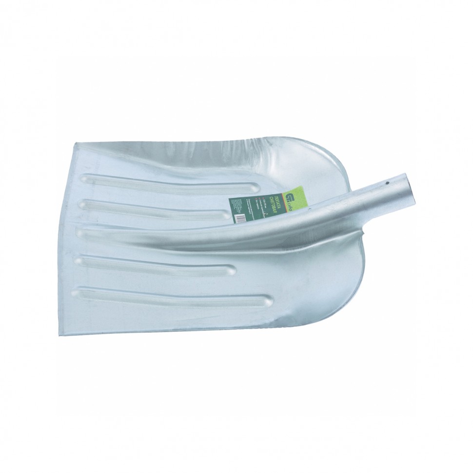 Лопата для уборки снега стальная оцинкованная, 330 х 365 мм, без черенка, Сибртех (61536)