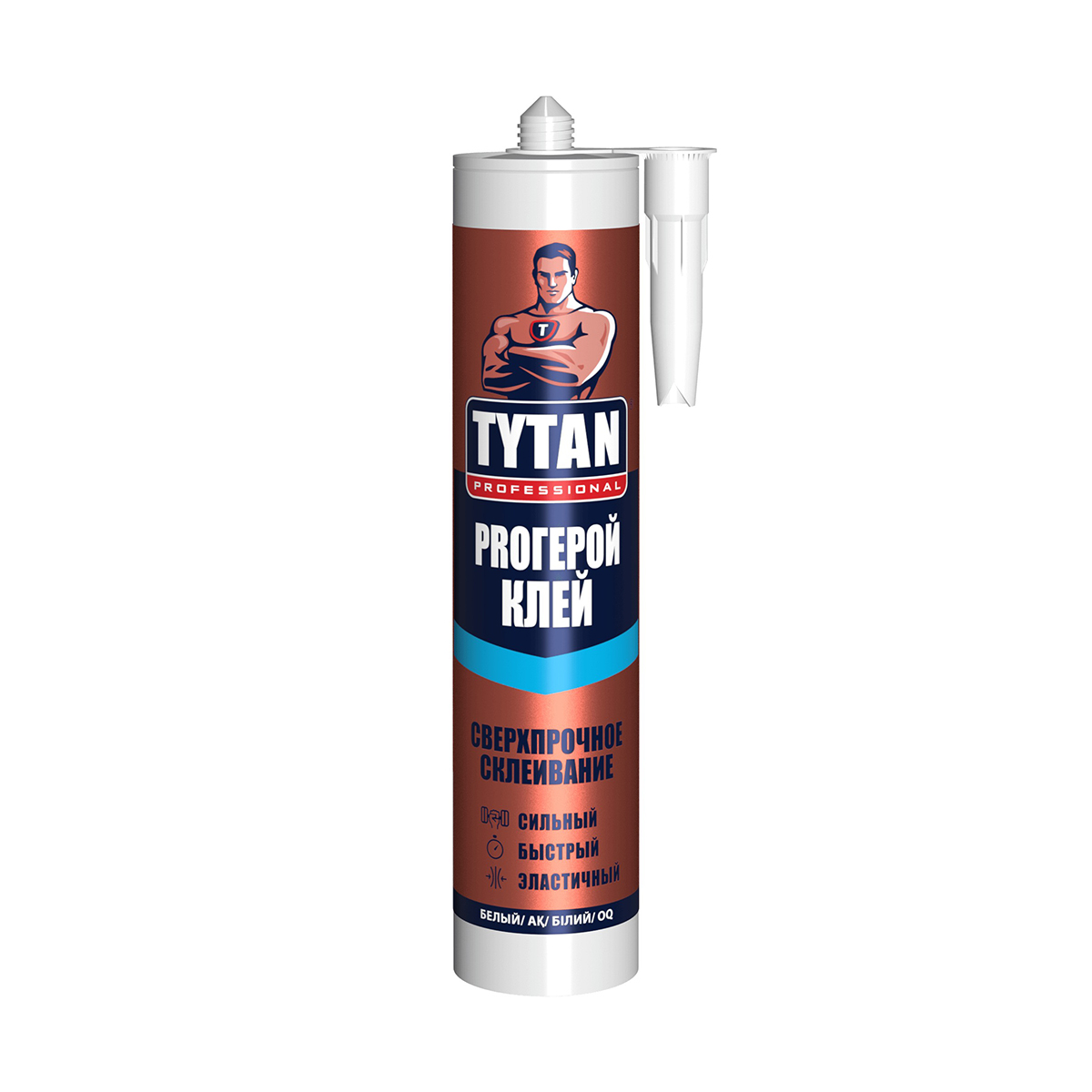 Клей монтажный "proгерой" 290 мл белый (12) "tytan professional"