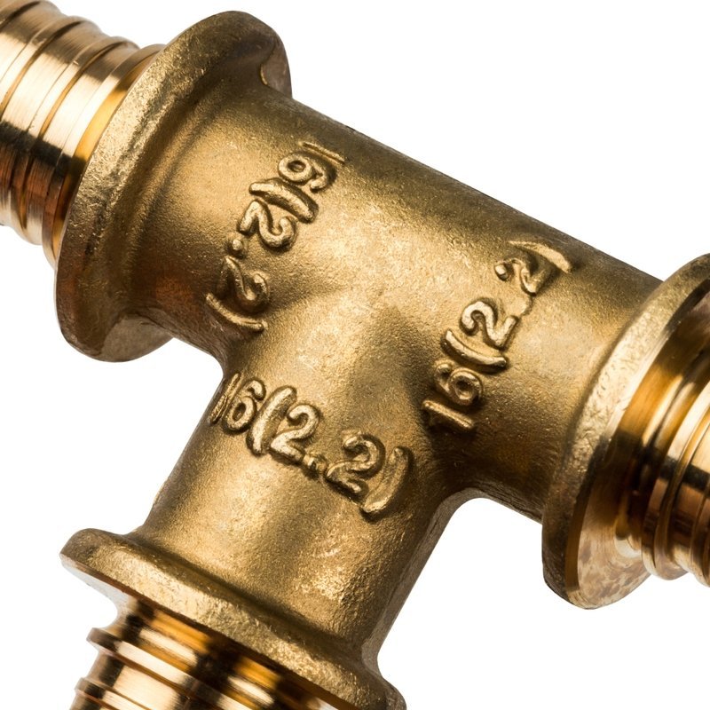 Тройник 16 х 16 х 16 аксиальный для труб из сшитого полиэтилена STOUT