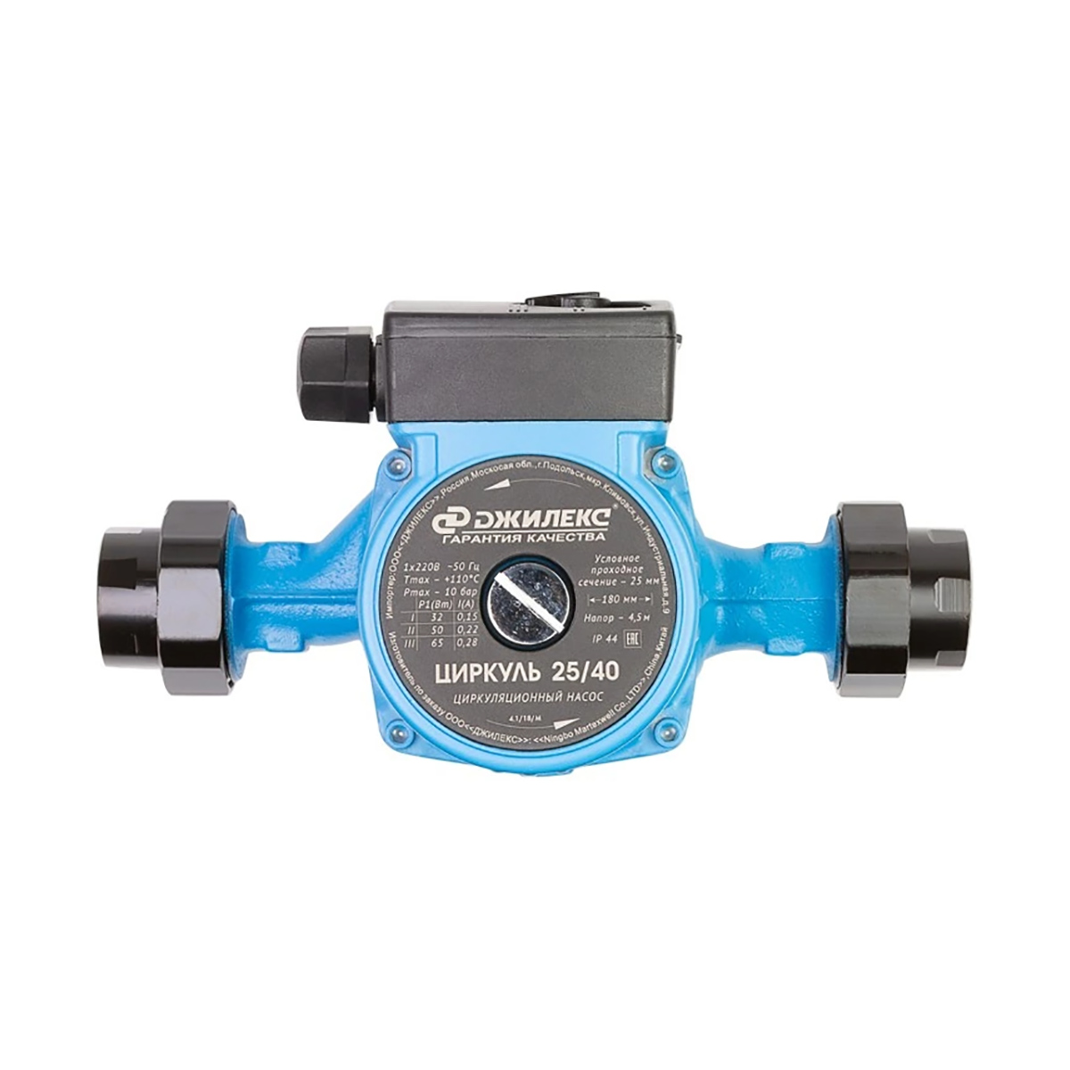 Насос циркуляционный "циркуль 25/40" 40/60/80 вт (напор 4,6 м) (1/8) "джилекс"