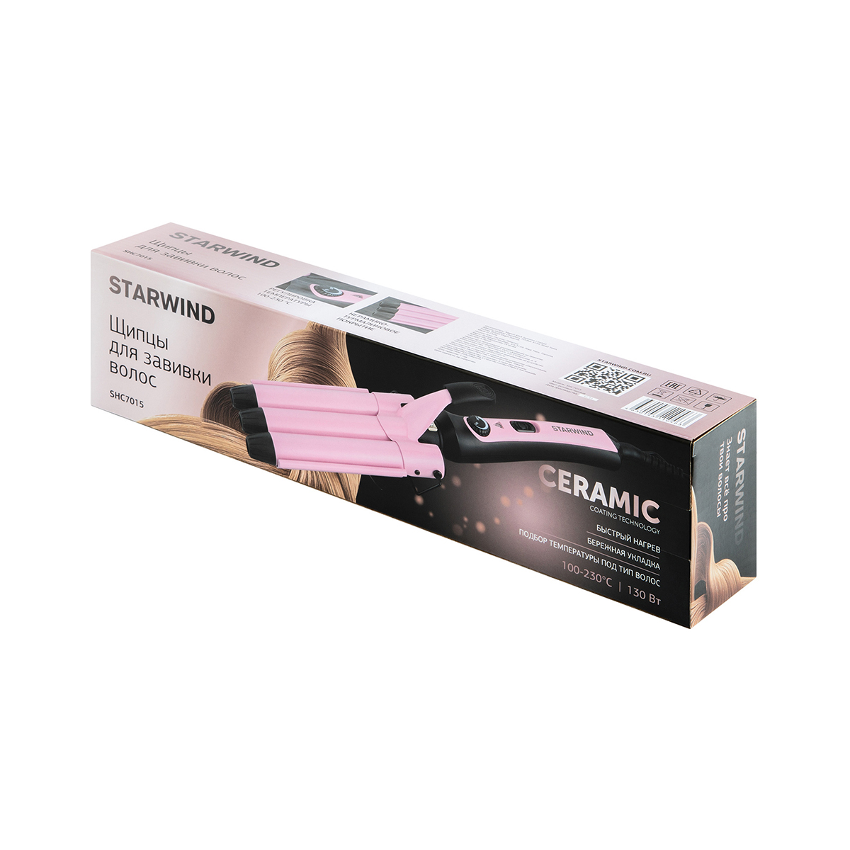 Щипцы для укладки волос shc7015 130 вт (1/20) "starwind"
