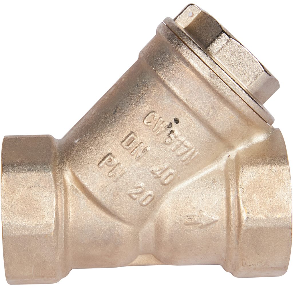 ROMMER 1" 1/2 Фильтр грубой очистки косой 500 мкр.