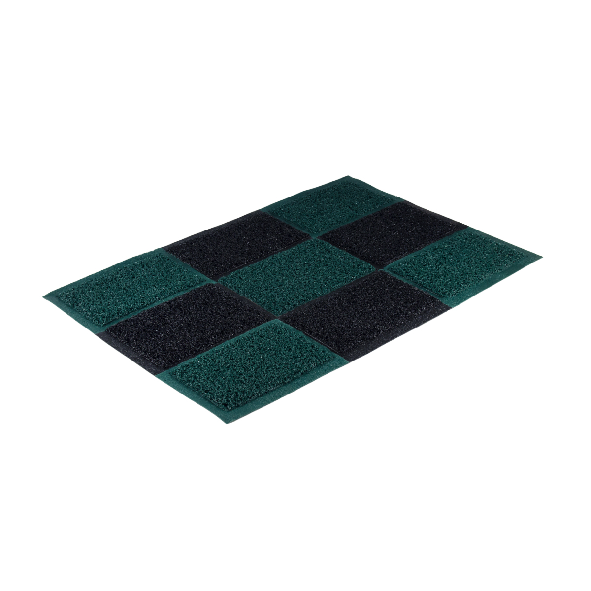 Коврик придверный пористый 40*60 см (черно-зеленый) (1/20) "vortex" 22406