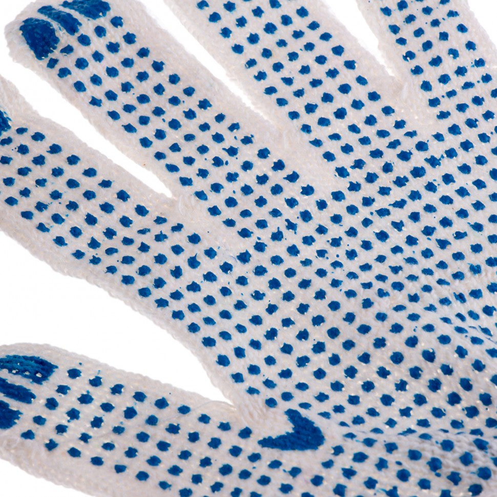 Перчатки х/б, ПВХ покрытие, "Точка", 10 класс (67715)